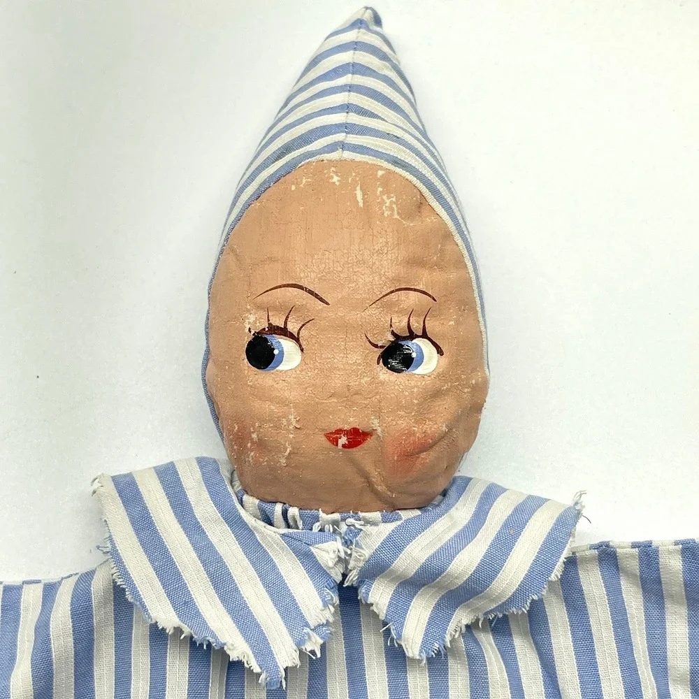 Vintage 1950s Children's Hospital Hand Puppet Kewpie Doll‎